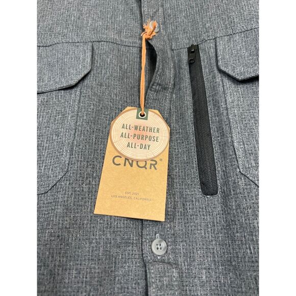 NWT CNQR Mens Button Up Shirt Long Sleeve Shirt Work Casual All Weather Shirt - Picture 2 of 13